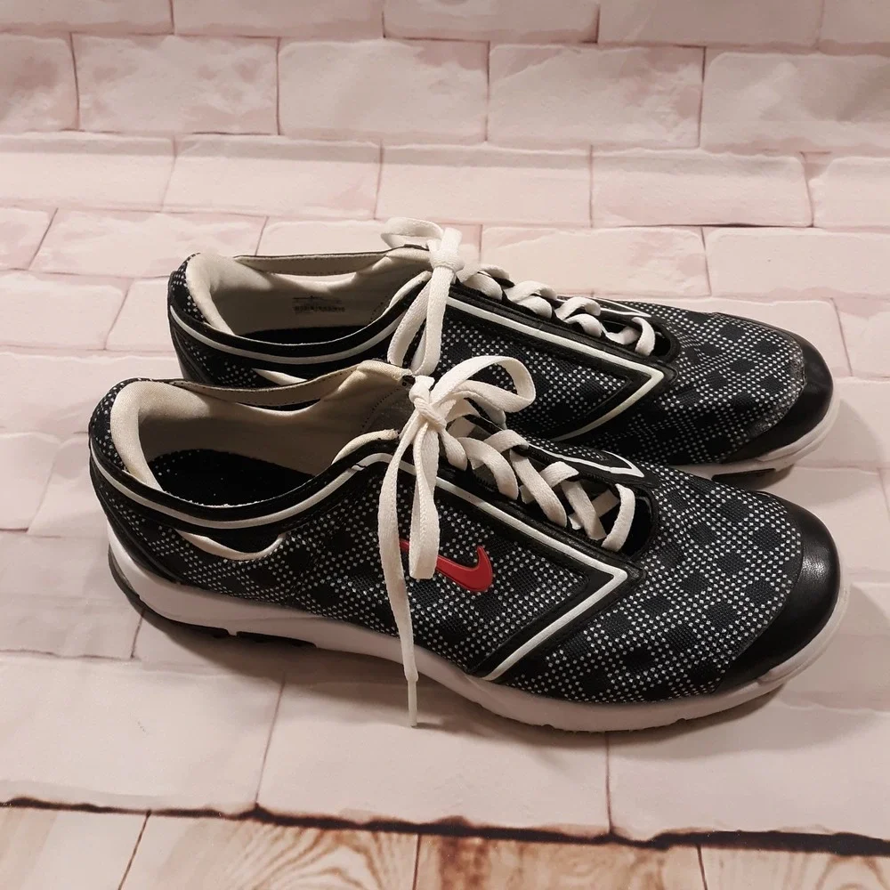 Nike Air Summer Lite 3 Golf Shoes Womens Size 9 US Black Tongueless Lightweight